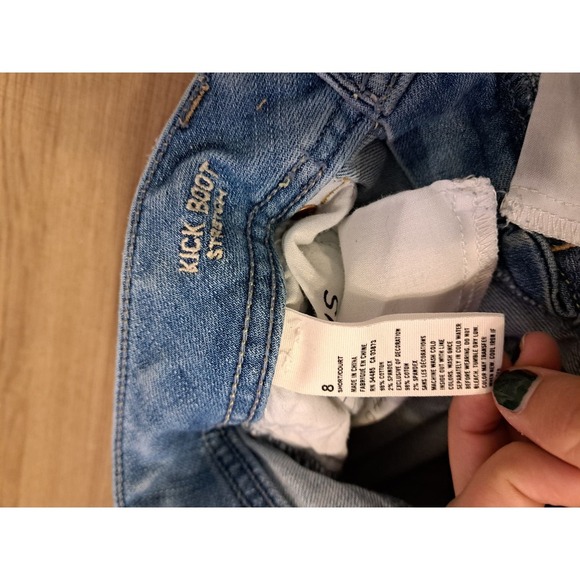 American Eagle Blue Denim Jeans Kick Boot Stretch W30 - Picture 3 of 5